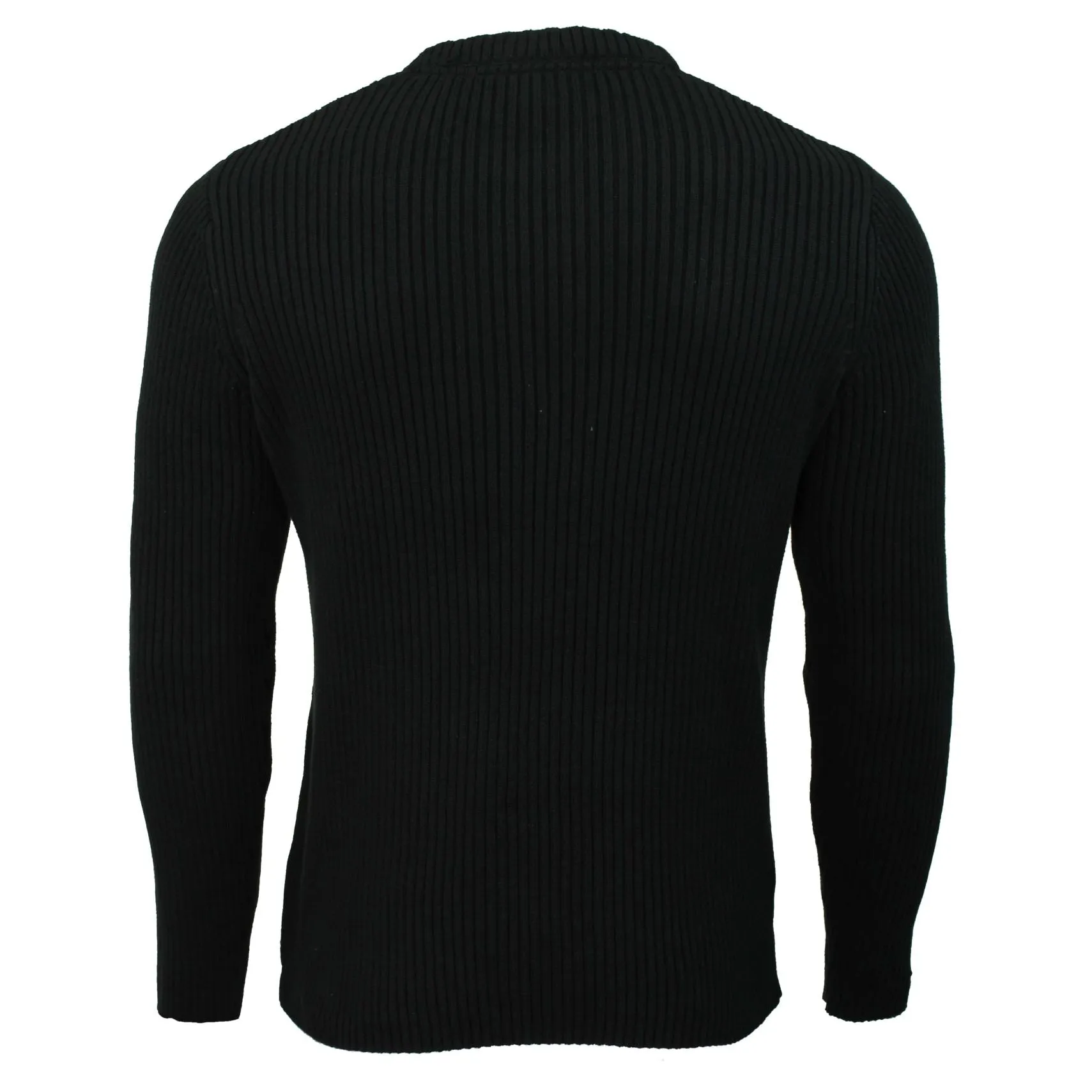 Mens Xact Ribbed Crew Neck Cotton Jumper