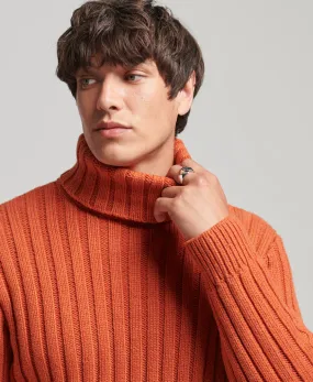 Merino Blend Roll Neck Jumper | Pureed Pumpkin