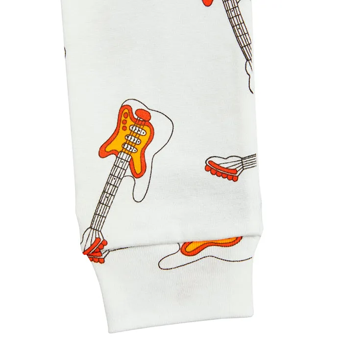 Mini Rodini Child Guitar Leggings White