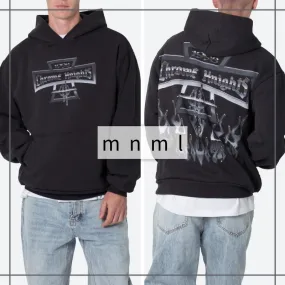 MNML  |Pullovers Street Style Long Sleeves Cotton Logo Hoodies