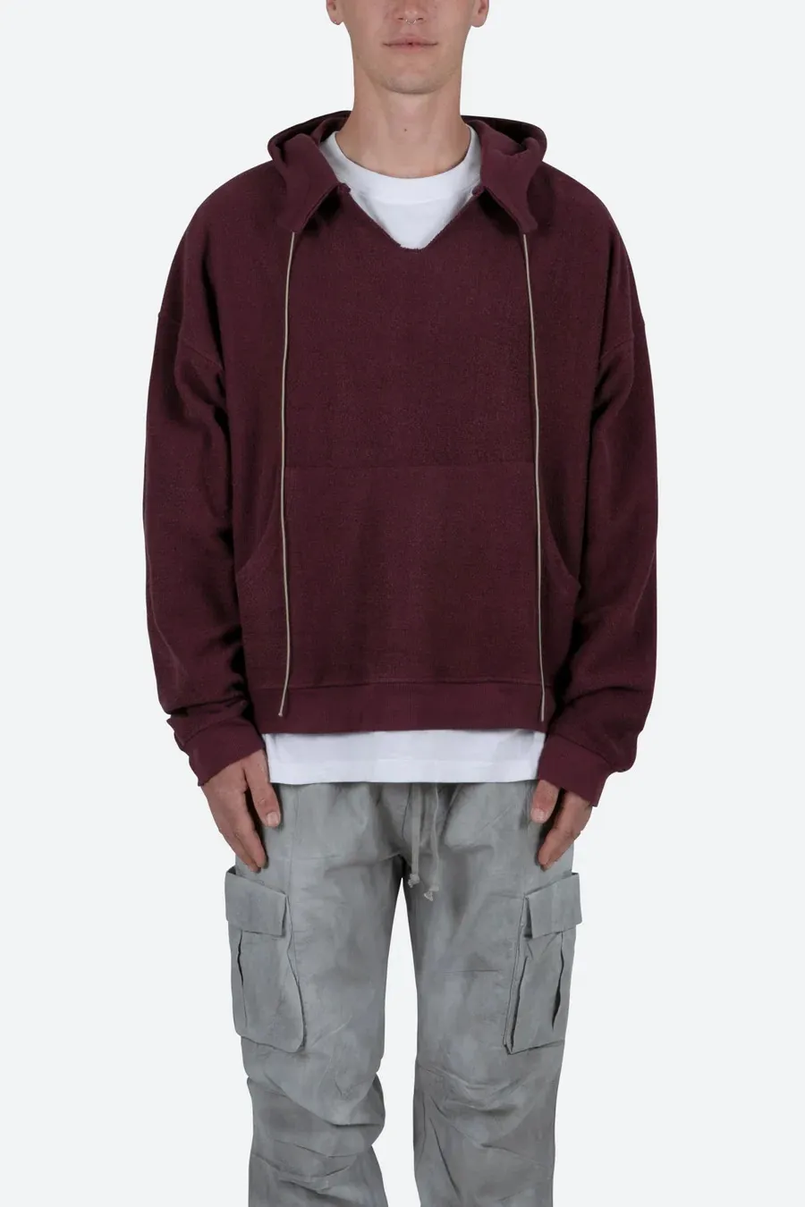 MNML  |Pullovers Street Style Long Sleeves Plain Cotton Hoodies