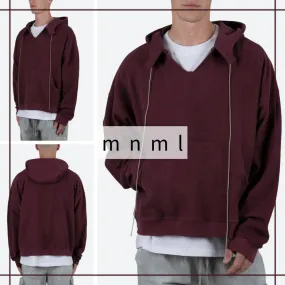 MNML  |Pullovers Street Style Long Sleeves Plain Cotton Hoodies