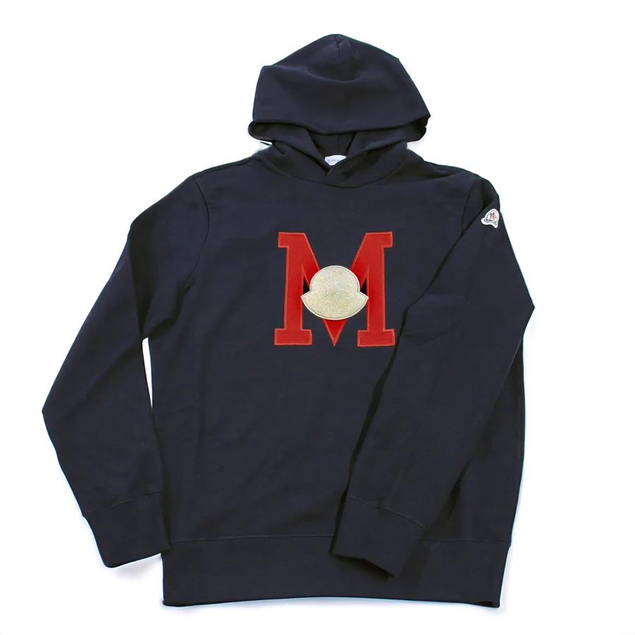 MONCLER  |Pullovers Monogram Street Style Plain Cotton Logo Hoodies