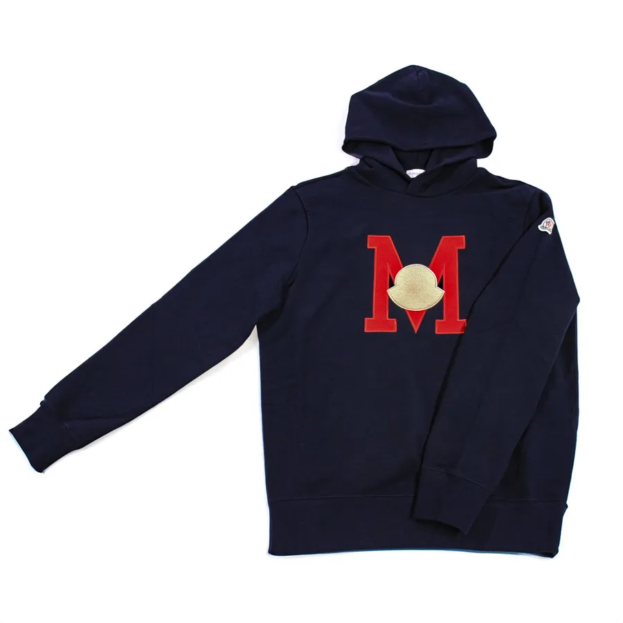 MONCLER  |Pullovers Monogram Street Style Plain Cotton Logo Hoodies