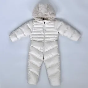 Moncler White Down Filled Snowsuit: 3 Years