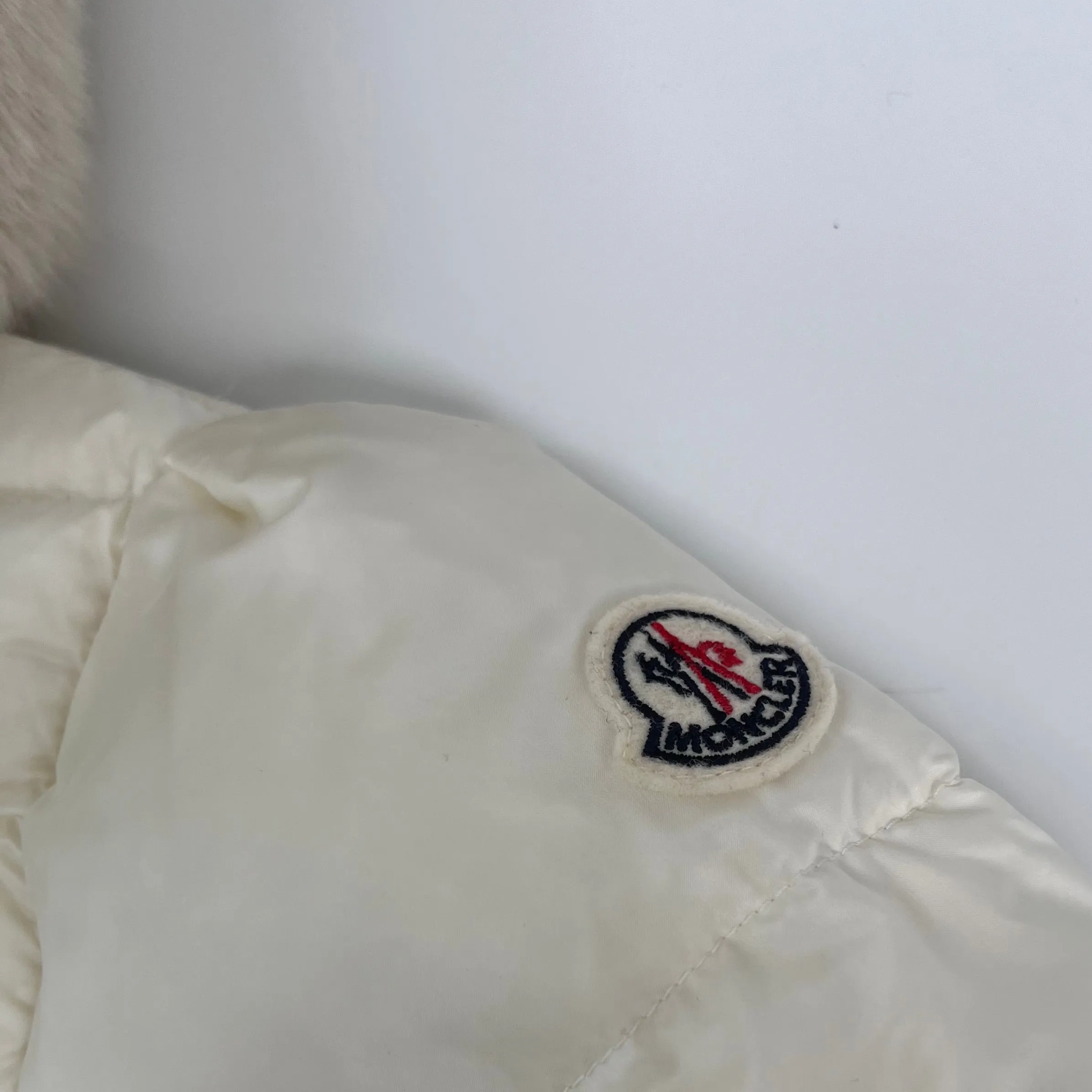 Moncler White Down Filled Snowsuit: 3 Years