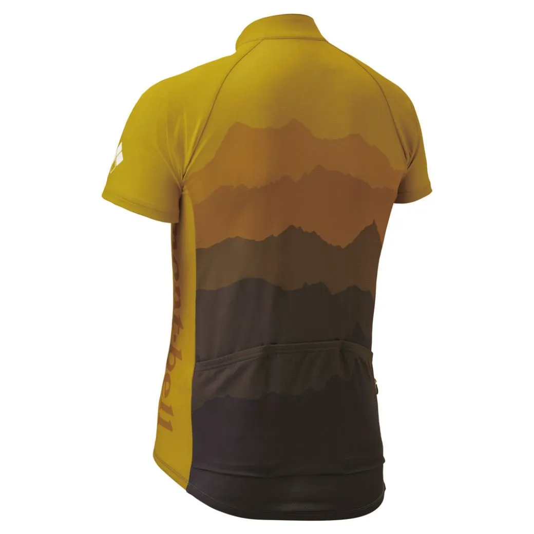 Montbell Unisex Wickron Cool Cycle Short Sleeve Jersey #4 Oil Yellow