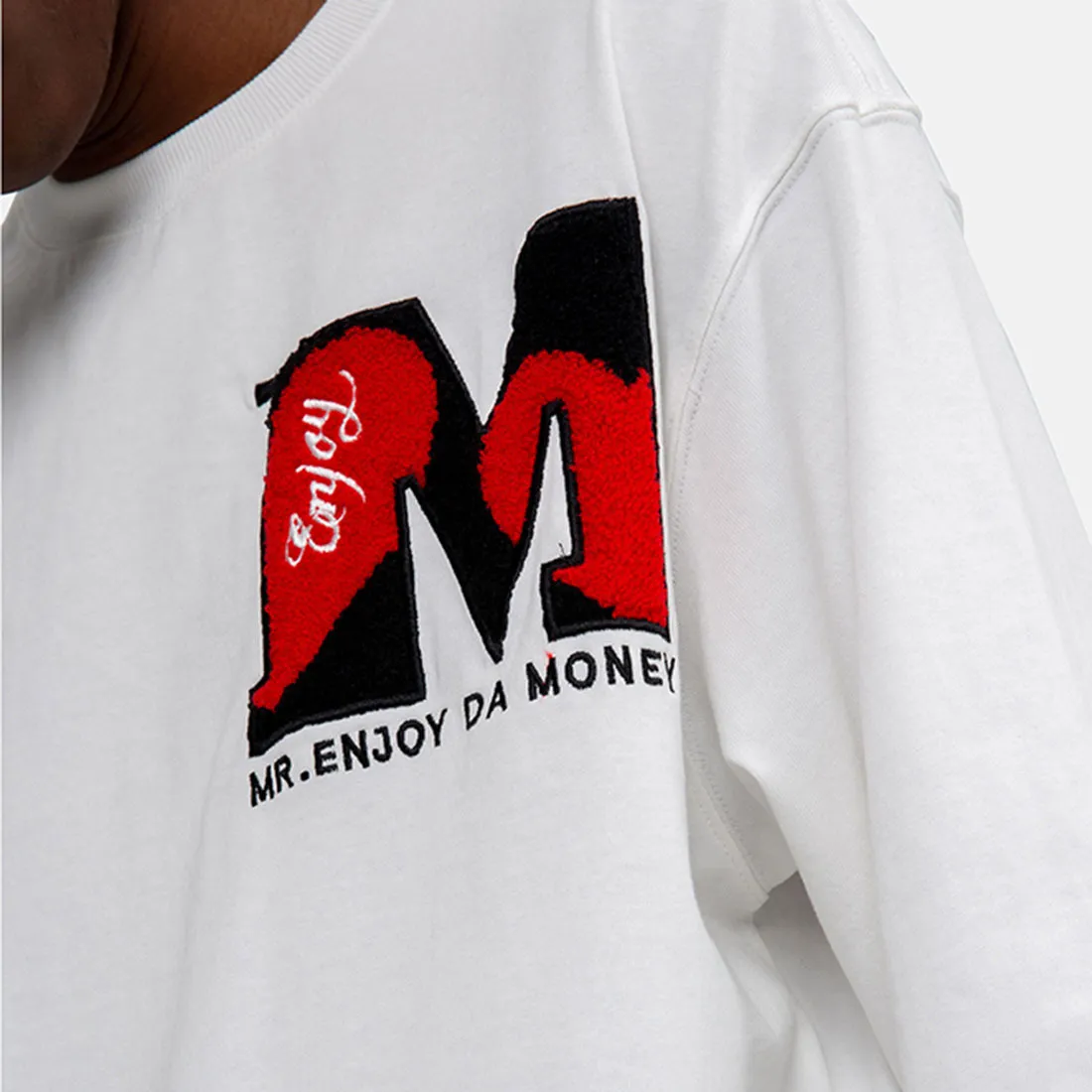 MR. ENJOY DA MONEY  |Crew Neck Unisex Street Style Long Sleeves Oversized