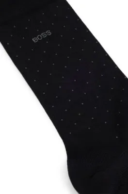  Regular-length socks in a mercerised-cotton blend 