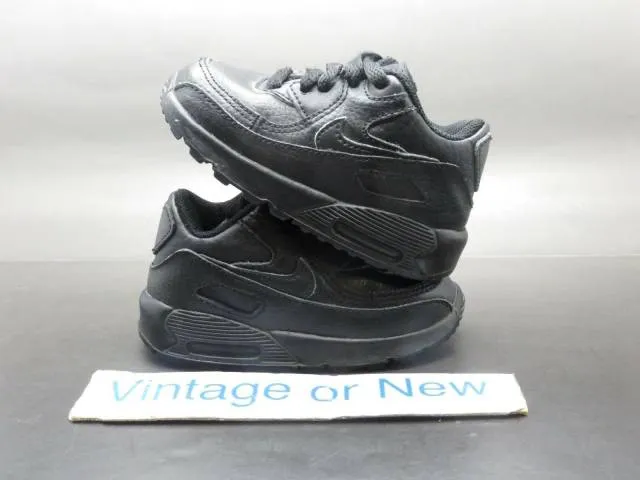 Nike air max '90 black 2007 running shoes toddler 307795-002 sz 5c