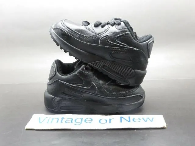 Nike air max '90 black 2007 running shoes toddler 307795-002 sz 5c