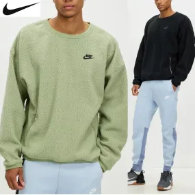 Nike  |Crew Neck Pullovers Long Sleeves Plain Sweatshirts