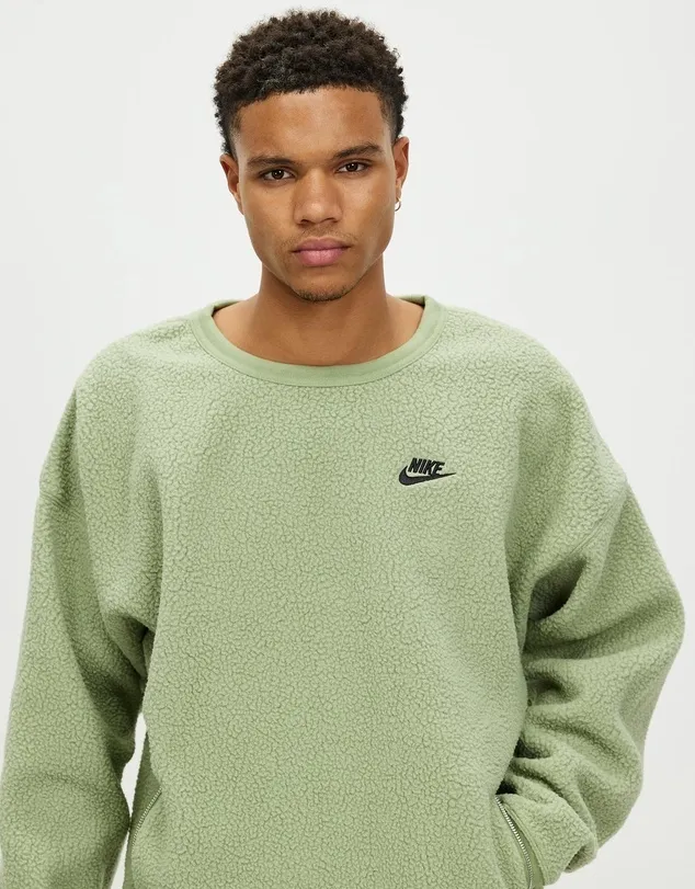 Nike  |Crew Neck Pullovers Long Sleeves Plain Sweatshirts