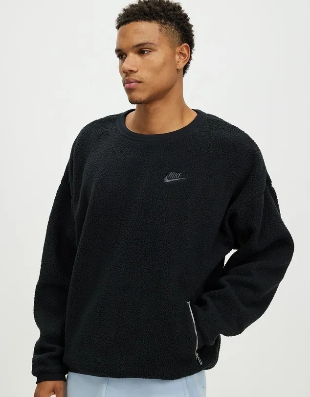 Nike  |Crew Neck Pullovers Long Sleeves Plain Sweatshirts