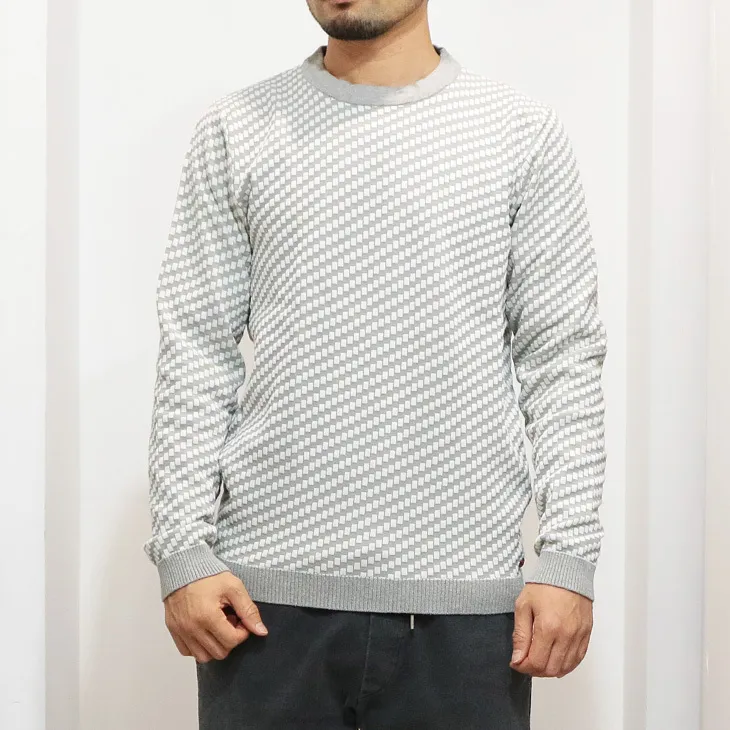 NO EXCESS  |Crew Neck Pullovers Plain Cotton Sweaters