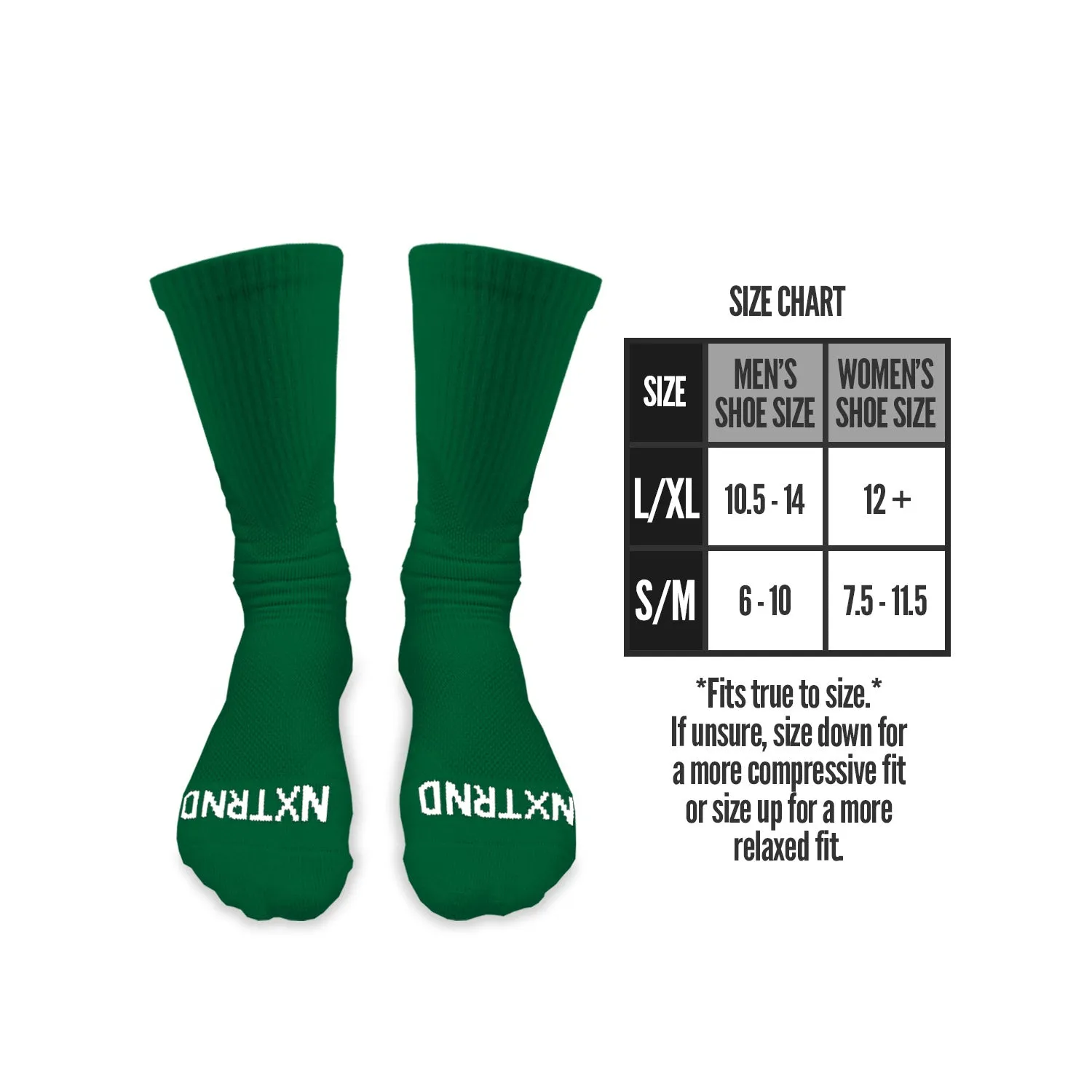 NXTRND Crew Socks Green 3-Pairs