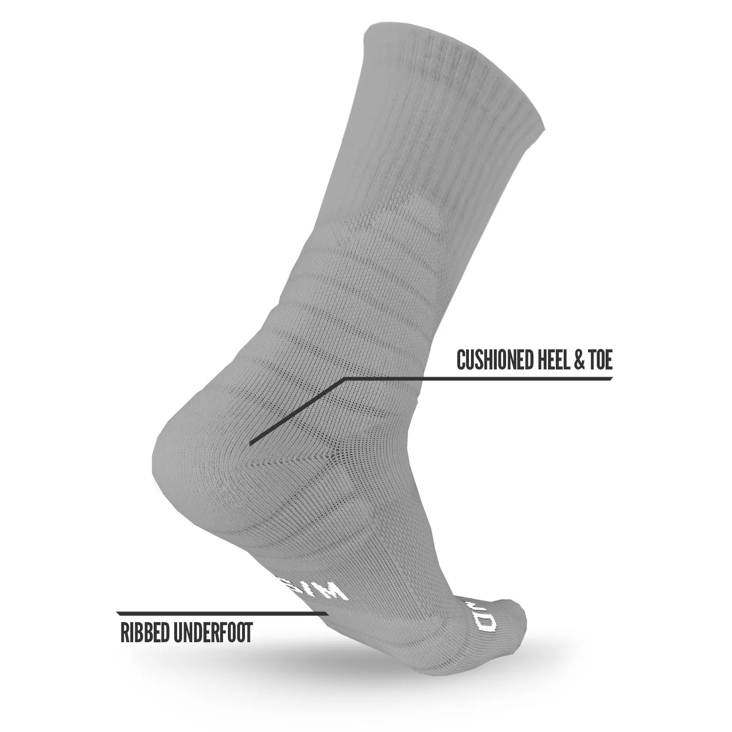 NXTRND Crew Socks Grey 3-Pairs