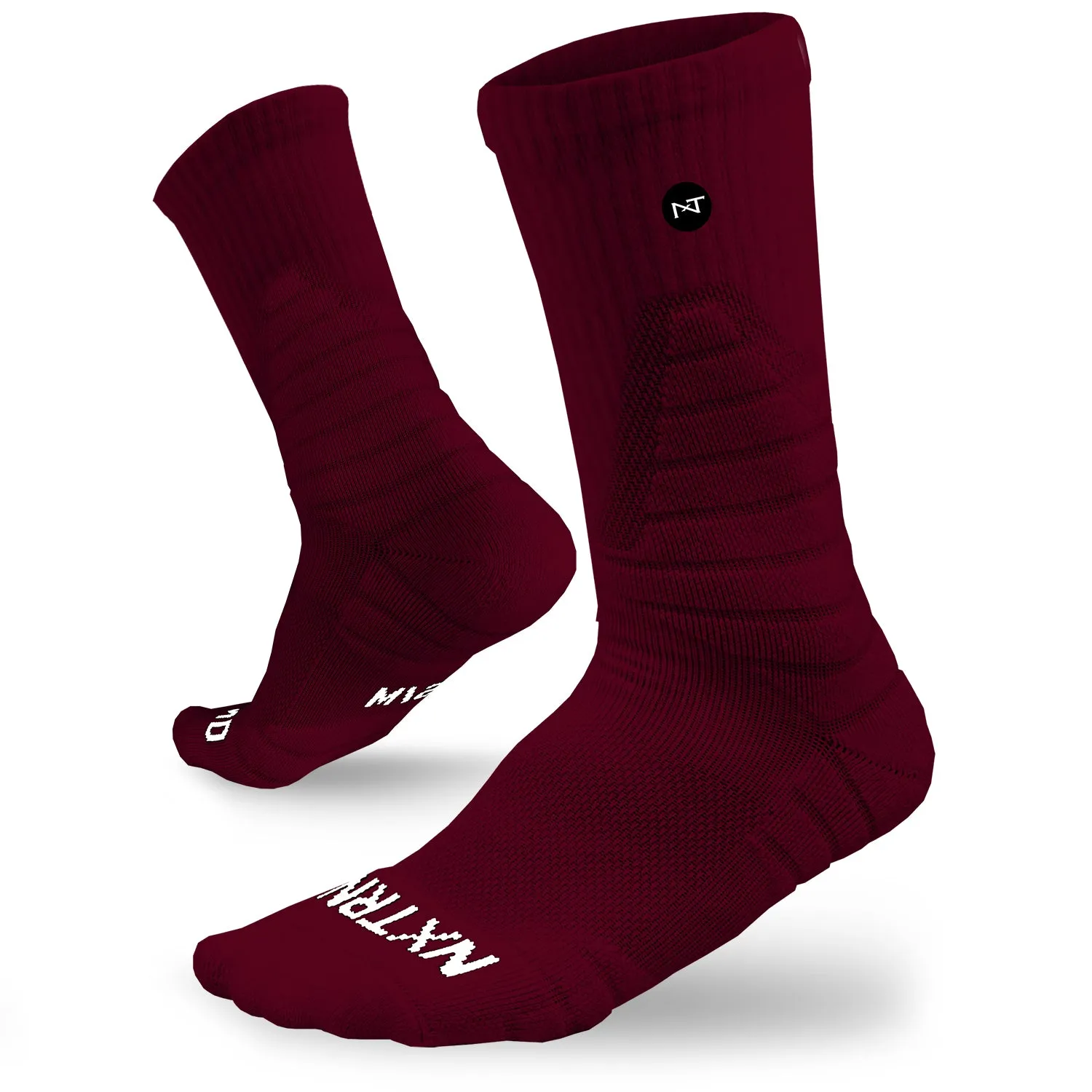 NXTRND Crew Socks Maroon 3-Pairs