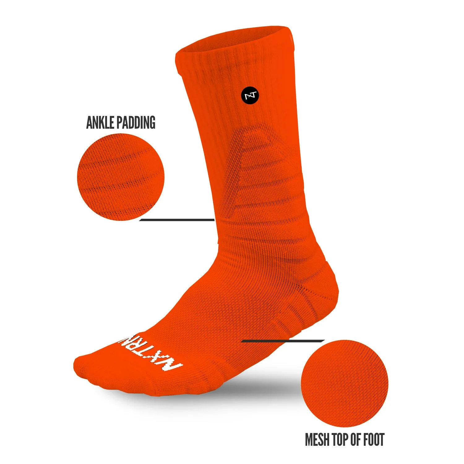 NXTRND Crew Socks Orange 3-Pairs