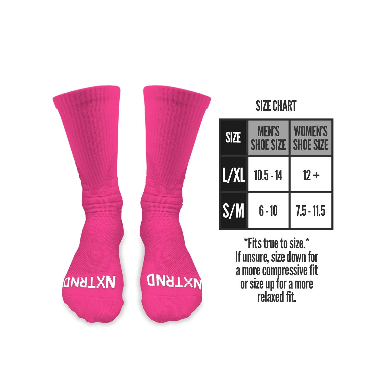 NXTRND Crew Socks Pink 3-Pairs