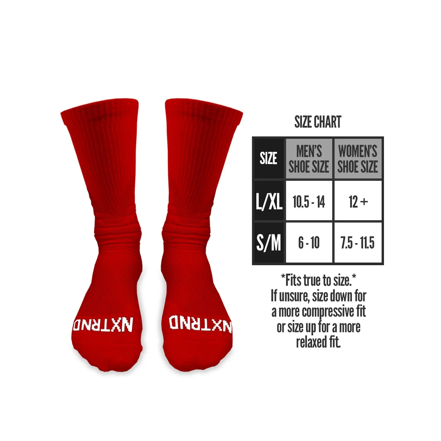 NXTRND Crew Socks Red 3-Pairs