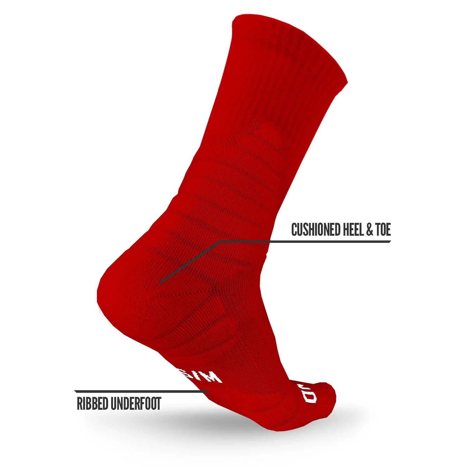 NXTRND Crew Socks Red 3-Pairs