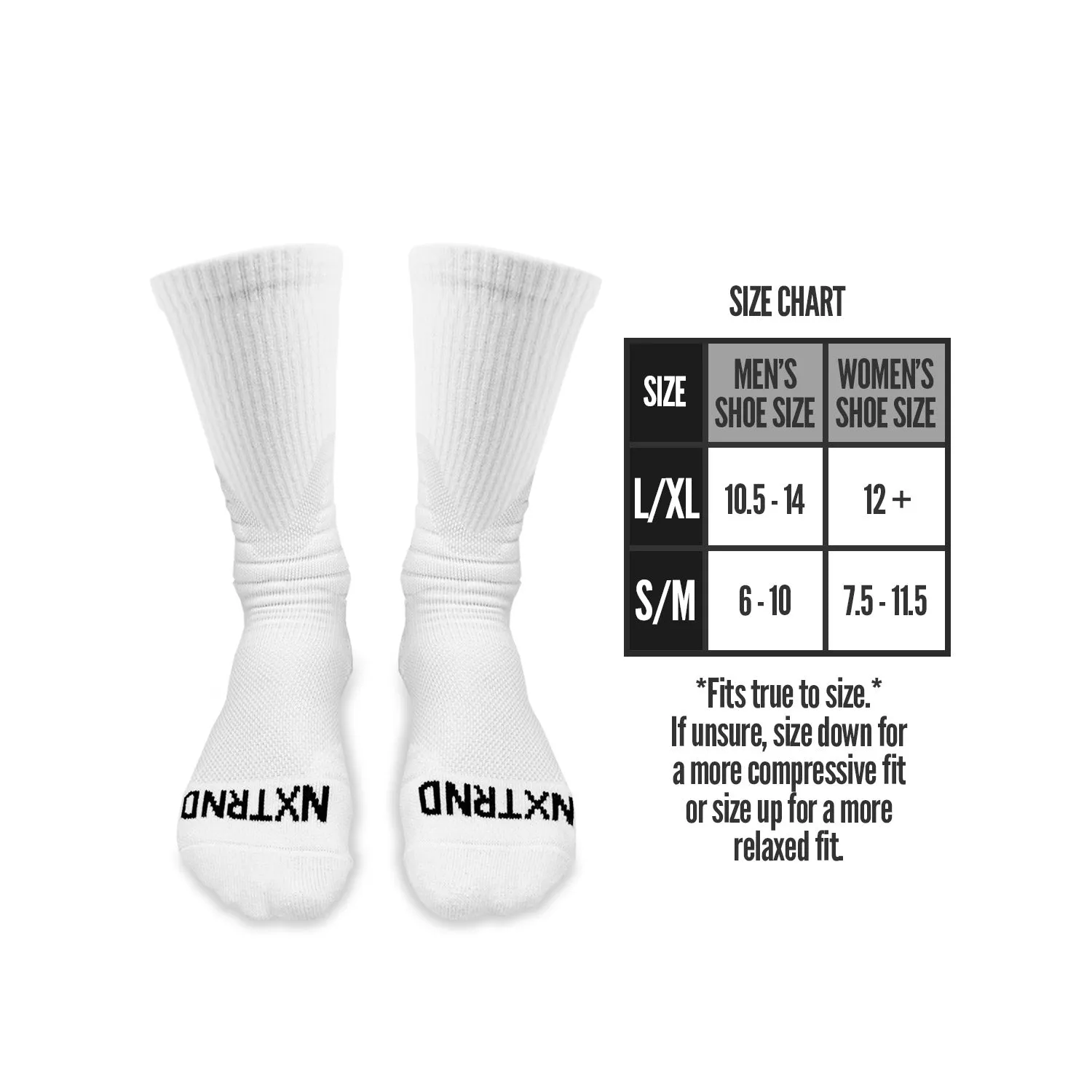 NXTRND Crew Socks White 3-Pairs