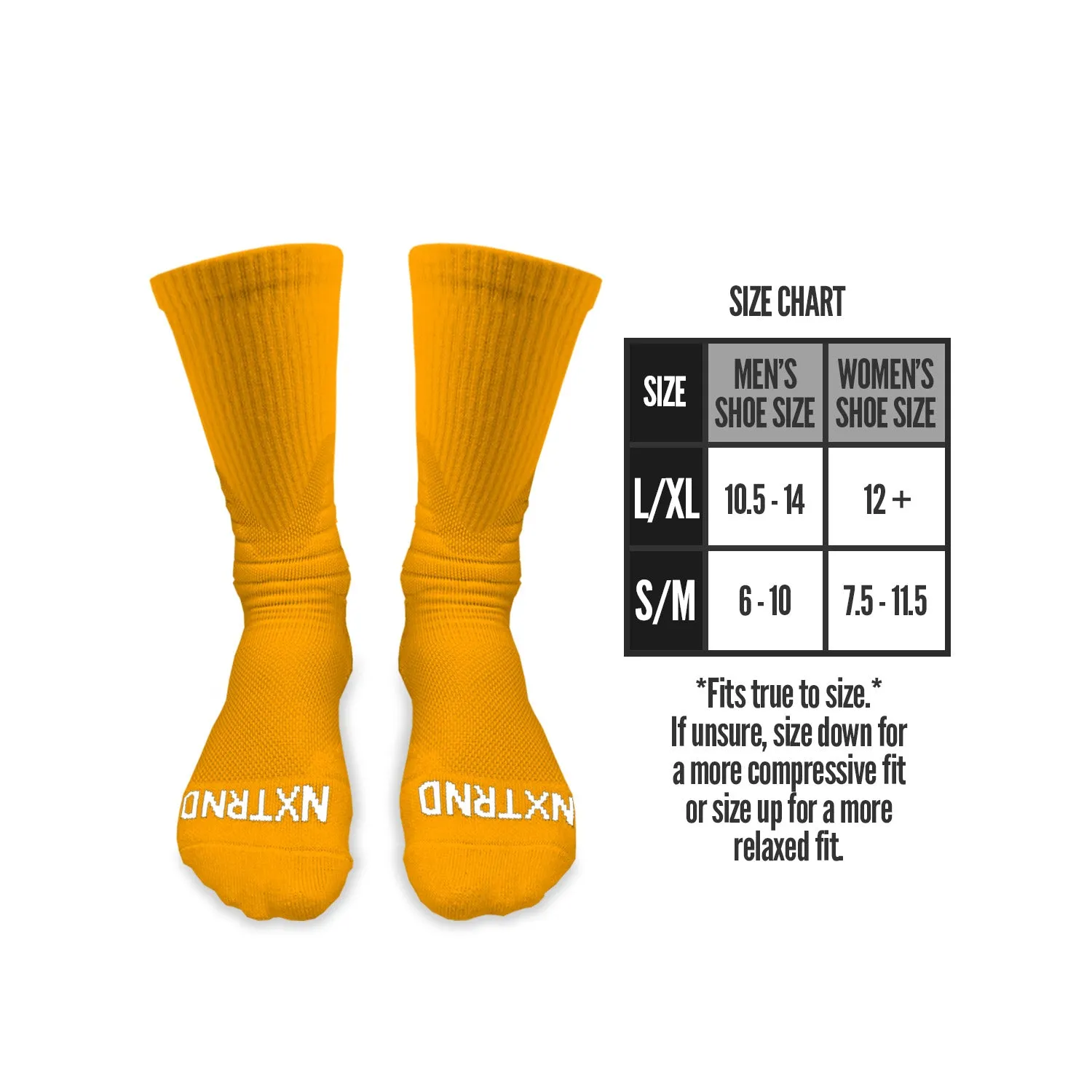 NXTRND Crew Socks Yellow 3-Pairs