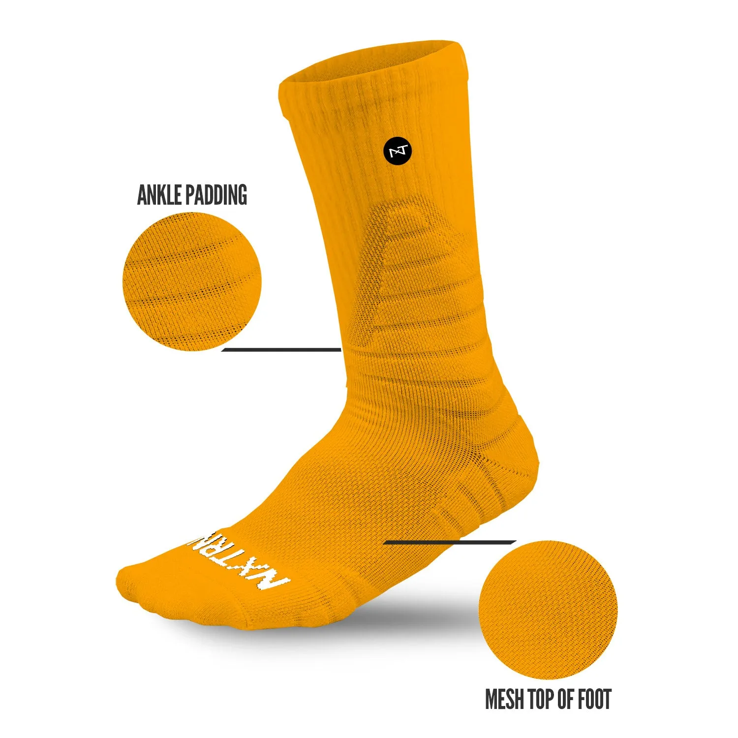 NXTRND Crew Socks Yellow 3-Pairs