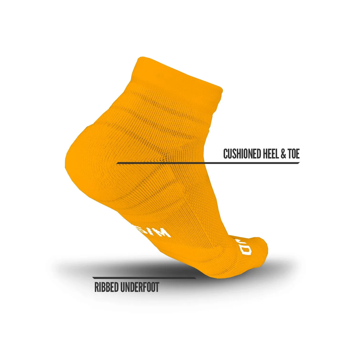 NXTRND Quarter Socks Yellow 3-Pairs