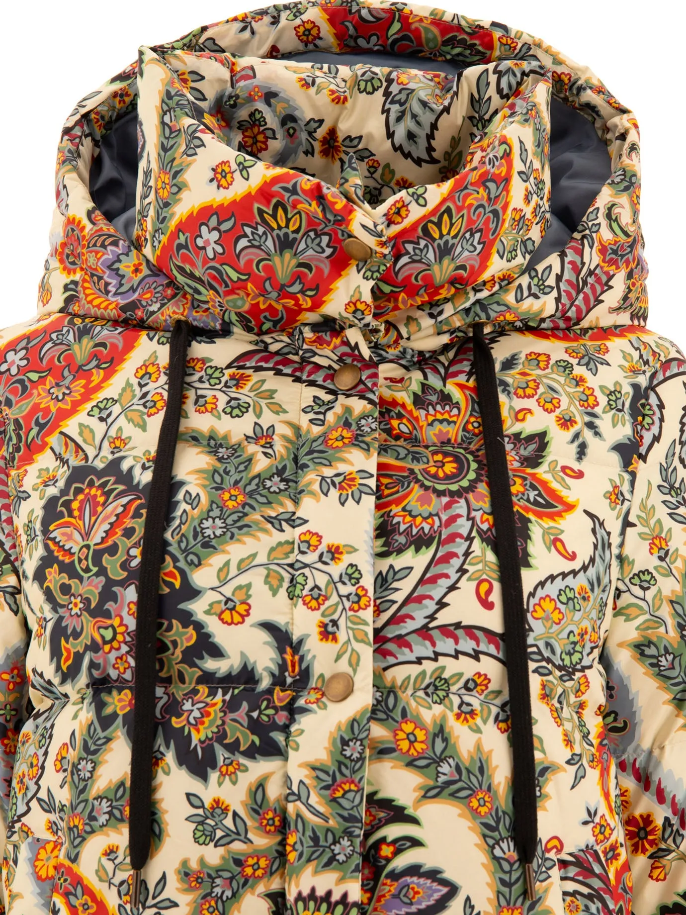 PAISLEY-PRINT DOWN JACKET