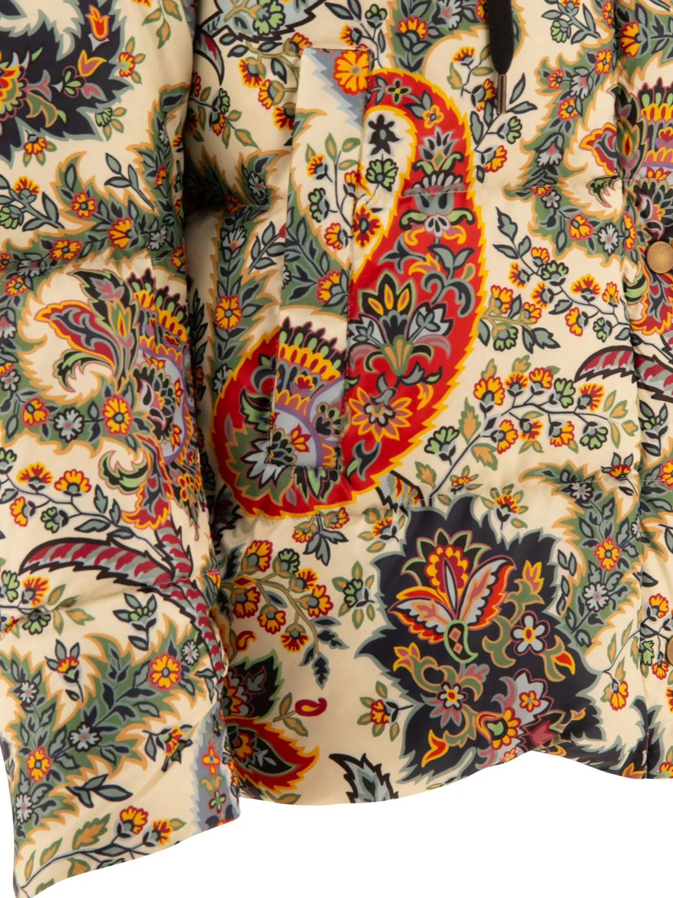 PAISLEY-PRINT DOWN JACKET