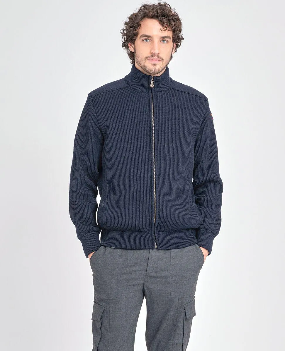 Paul & Shark - Cardigan zip de laine doublé