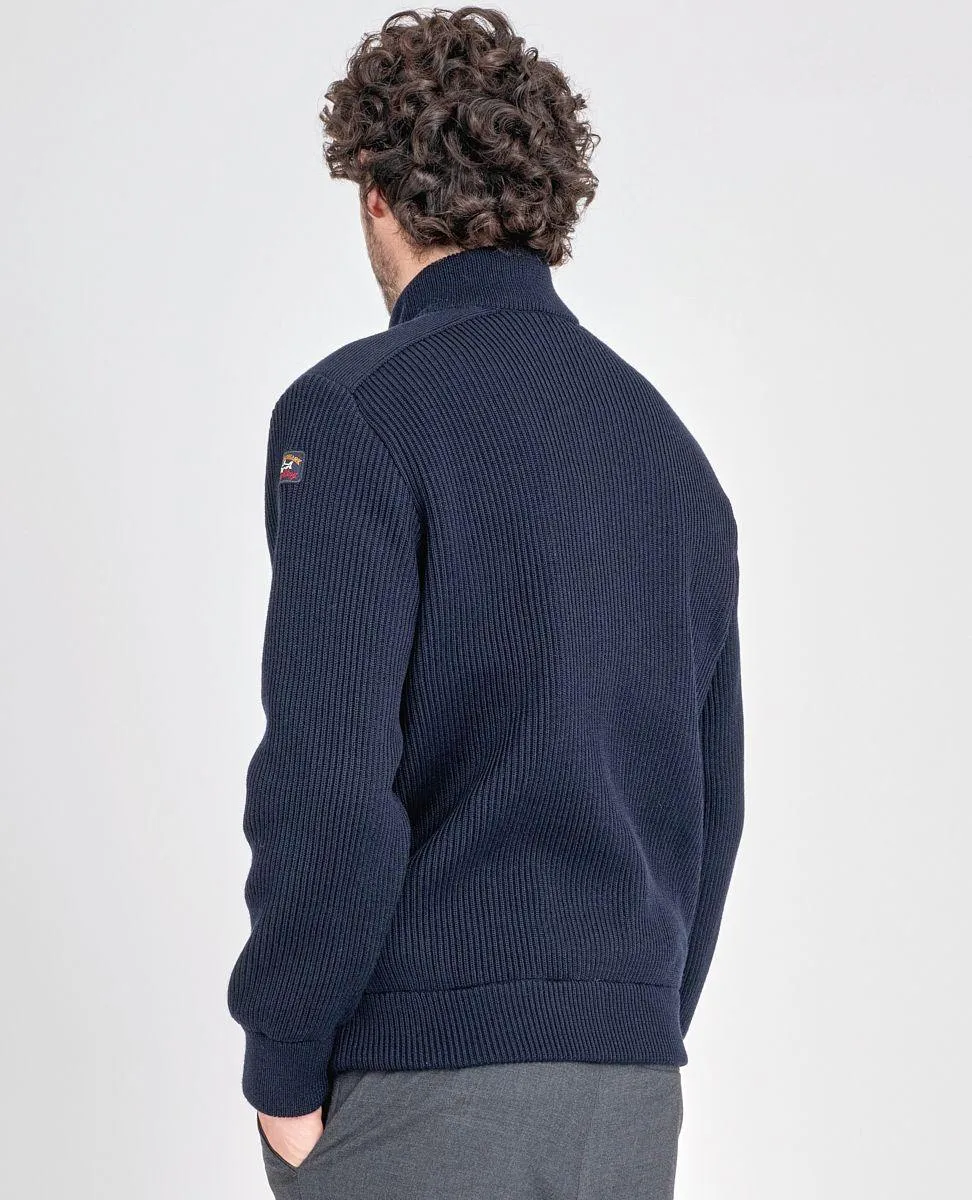 Paul & Shark - Cardigan zip de laine doublé