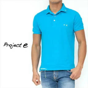 Project E  |Pullovers Plain Cotton Short Sleeves Polos