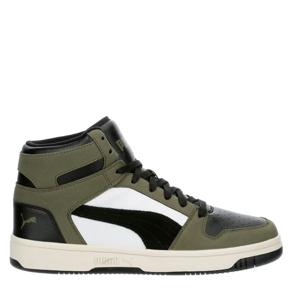 PUMA  MENS REBOUND MID SNEAKER