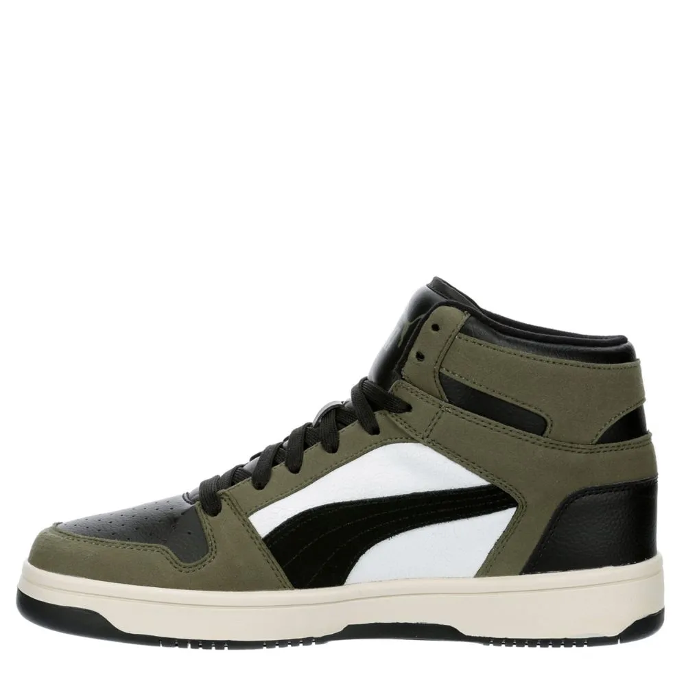 PUMA  MENS REBOUND MID SNEAKER