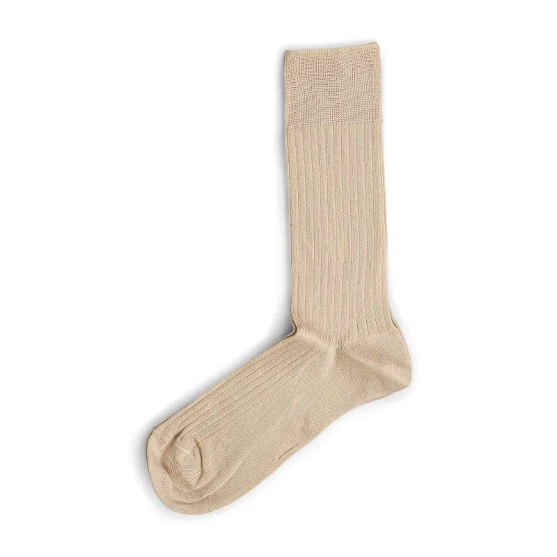 Ribbed cotton socks