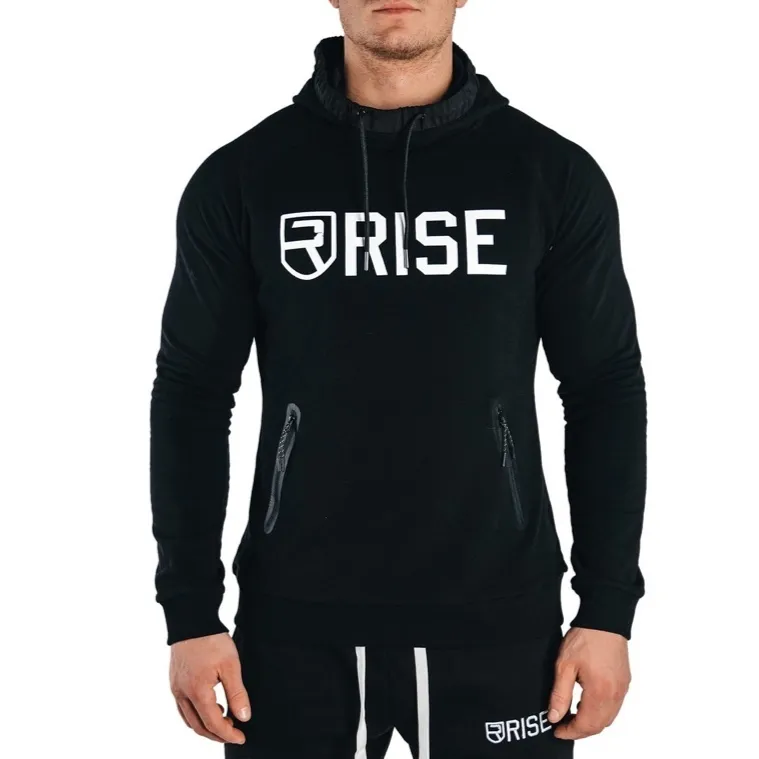 RISE  |Pullovers Street Style Long Sleeves Plain Cotton Hoodies