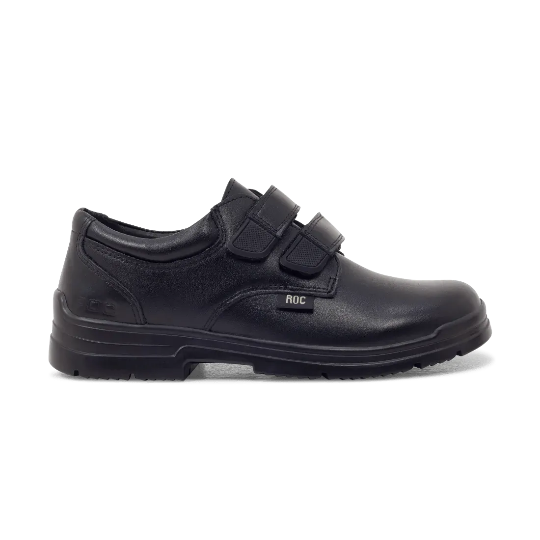 ROC BOOTS JUNIOR ROCKET VELCRO BLACK LEATHER SHOES