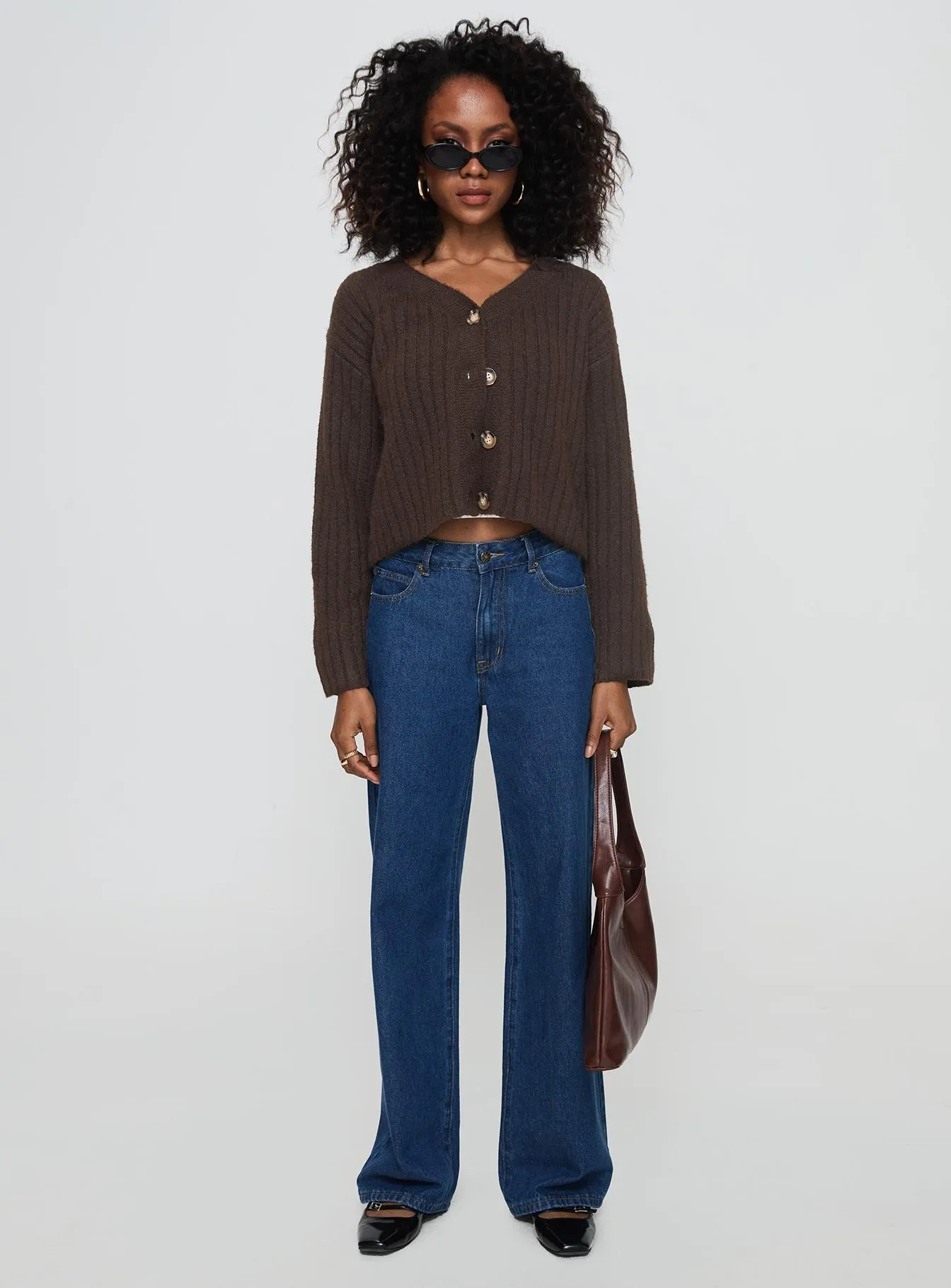 Romona Knit Cardigan Chocolate