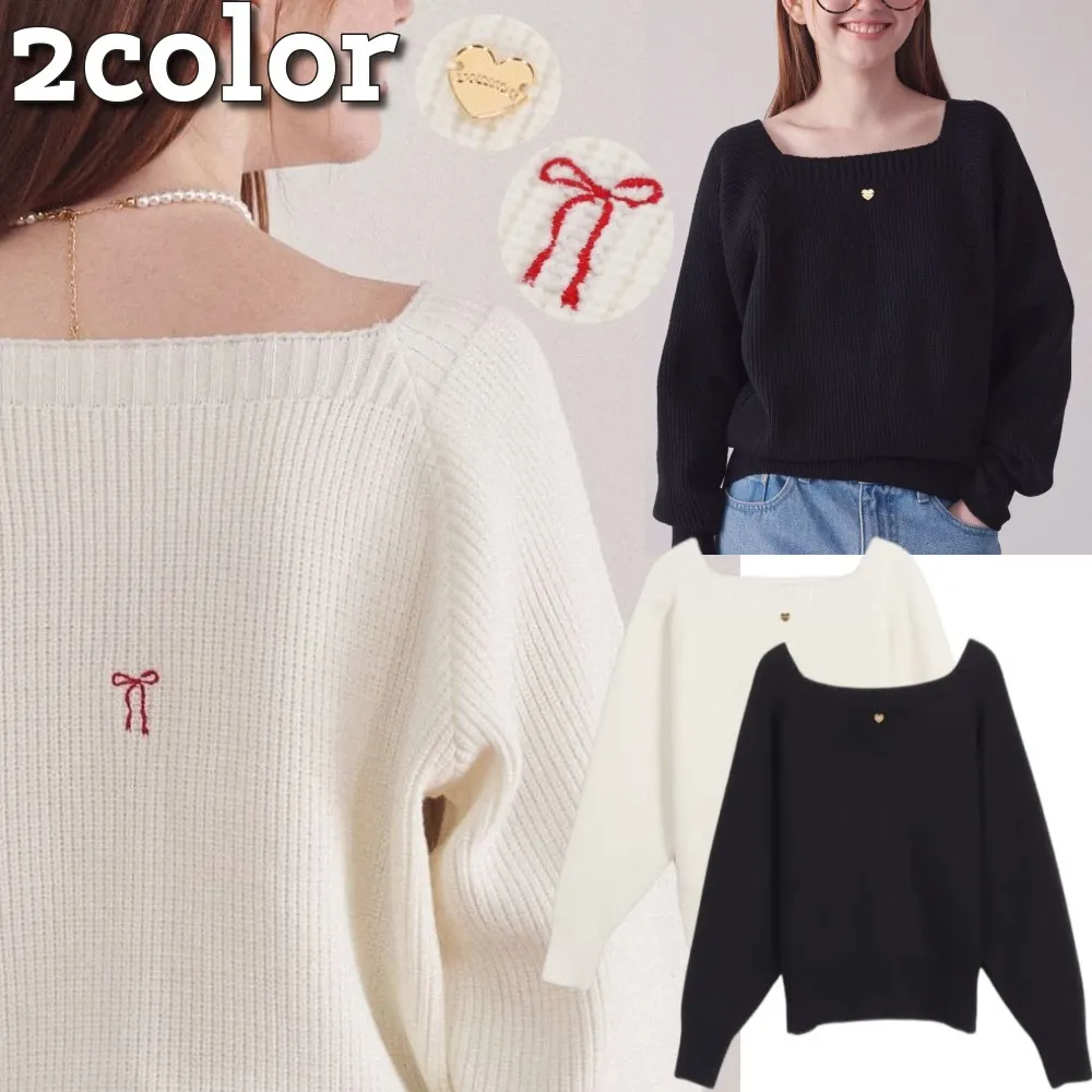 RONRON  |Heart Casual Style Street Style Long Sleeves Elegant Style