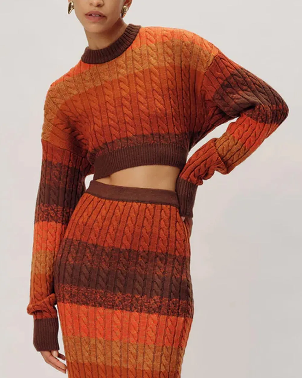 Rust Knit Ingram Top