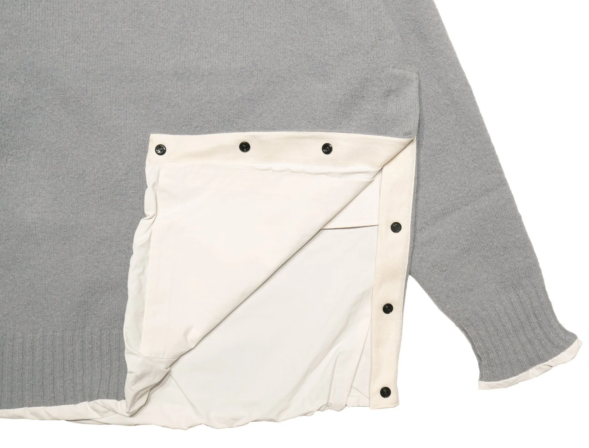 sacai  |Pullovers Wool Nylon Long Sleeves Plain Designers Sweaters