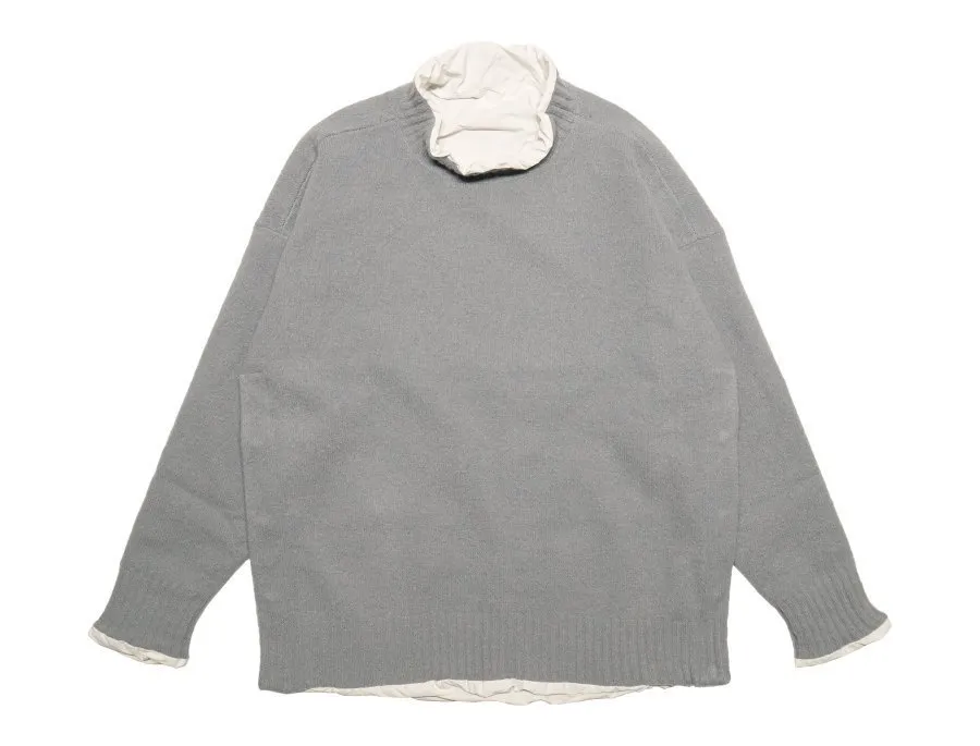 sacai  |Pullovers Wool Nylon Long Sleeves Plain Designers Sweaters