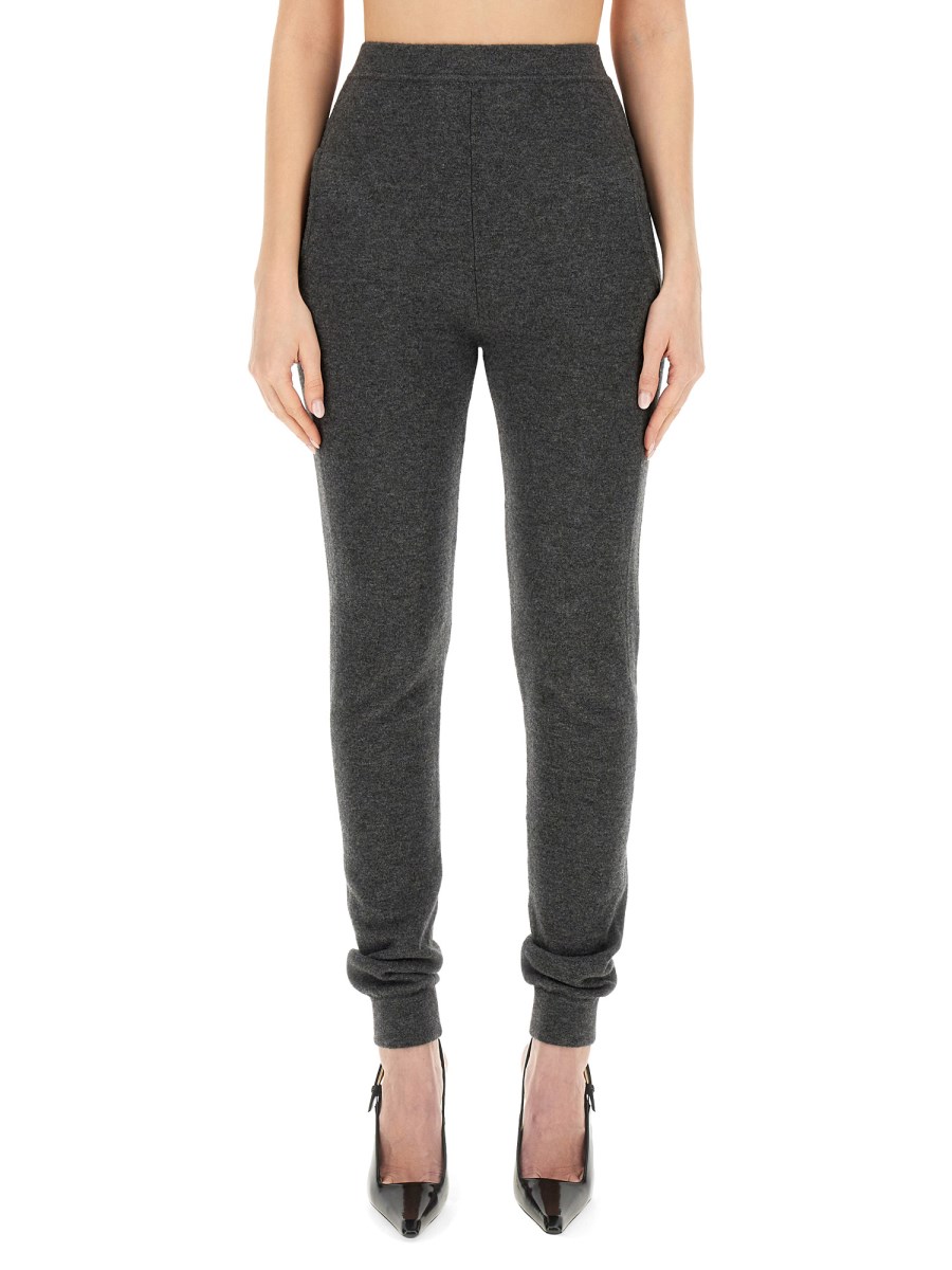 SAINT LAURENT    HIGH WAIST CASHMERE LEGGINGS