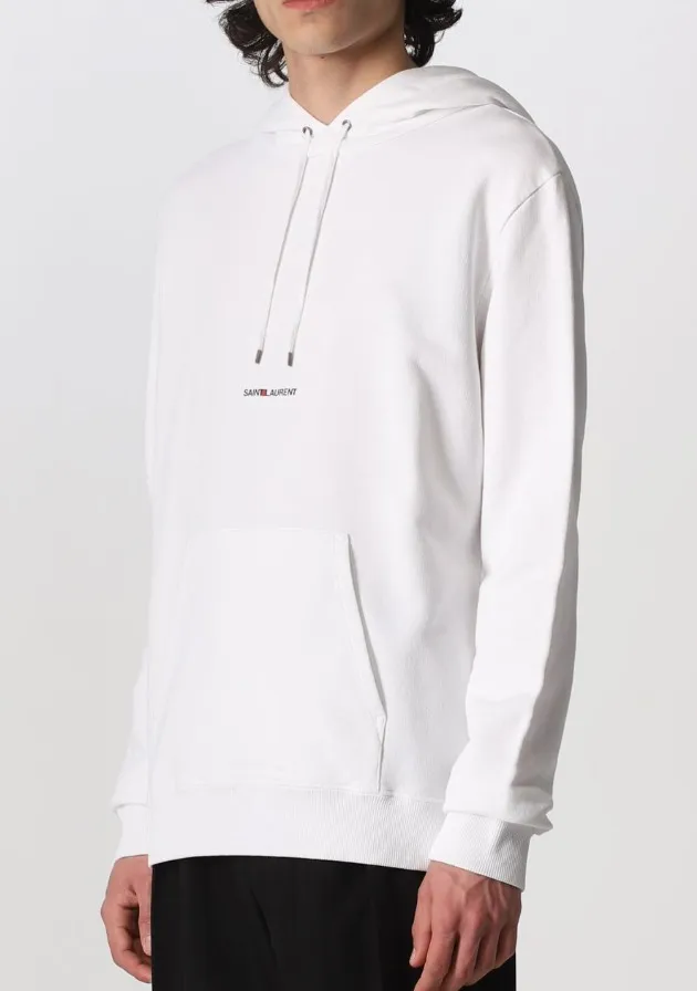 Saint Laurent  |Pullovers Long Sleeves Cotton Logo Luxury