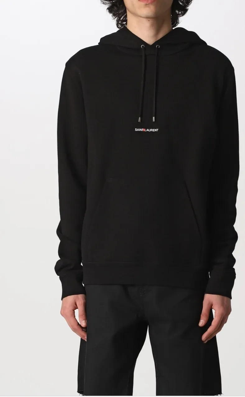 Saint Laurent  |Pullovers Long Sleeves Cotton Logo Luxury