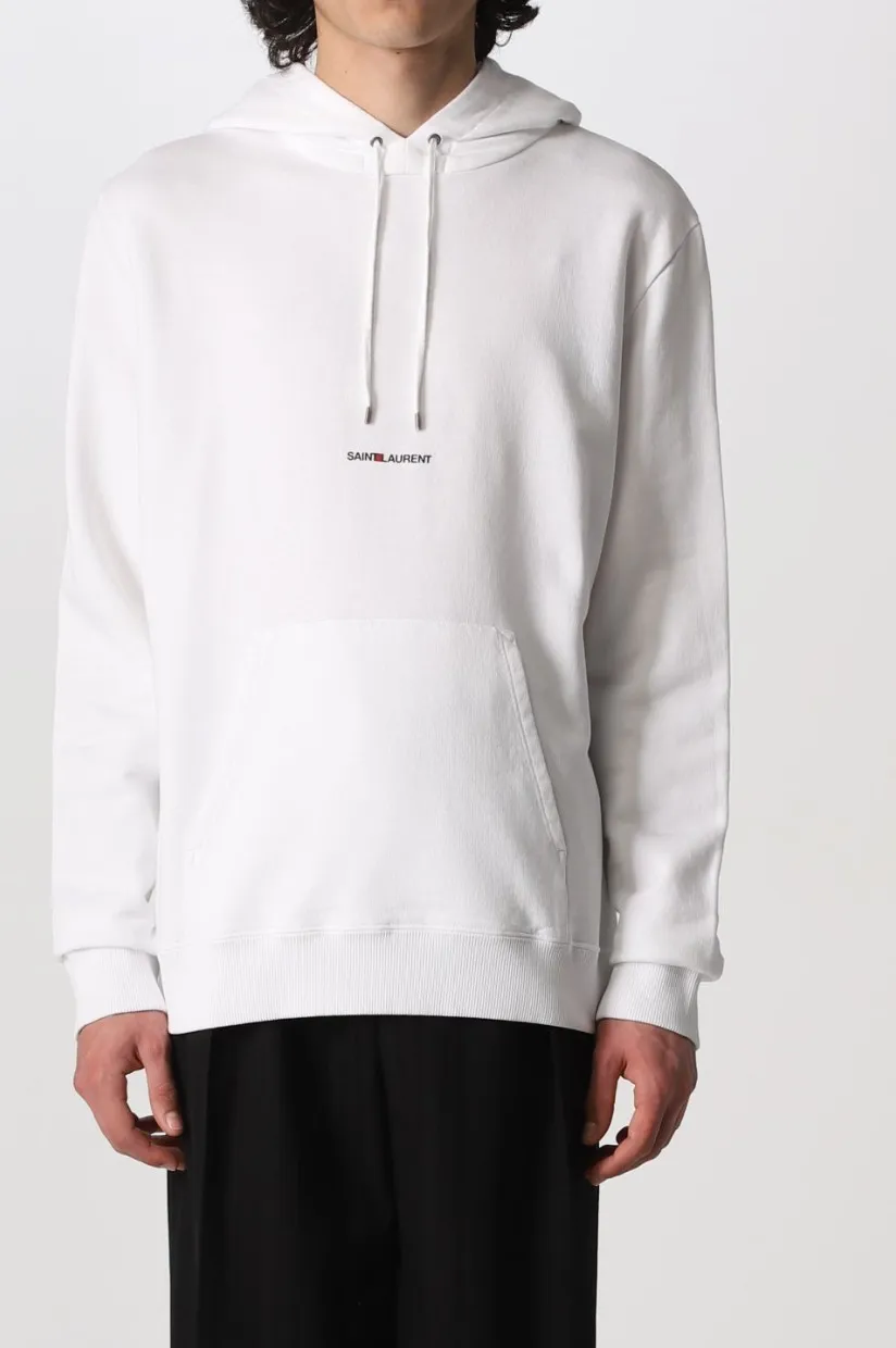 Saint Laurent  |Pullovers Long Sleeves Cotton Logo Luxury