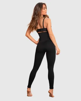 Seamless control leggings with adjustable waistband